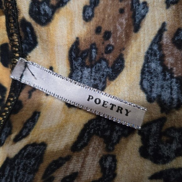 Y2K Leopard Top Sleeveless Long Tank Size L Indie Sleaze Emo Grunge Mcbling - Picture 7 of 8